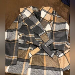 Shawl collar winter coat